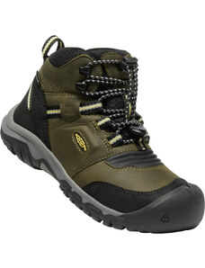 Keen RIDGE FLEX MID WP YOUTH dark olive/dusky citron