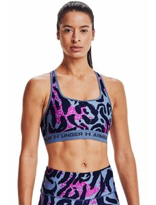 Under Armour Dámská sportovní kompresní podprsenka Under Amour Crossback Mid Print