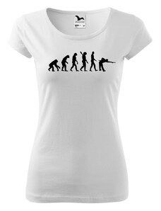 Fenomeno Dámské tričko Evoluce billiard - bílé