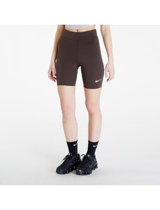 Dámské kraťasy Nike Sportswear Classics Women's High-Waisted 8" Biker Shorts Baroque Brown/ Sail