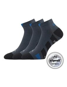 GASTM kotníkové sportovní ponožky se stříbrem VoXX tmavě šedá 35-38
