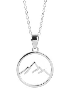 Mountaino Stříbrný náhrdelník Hory - 925/1000 Ag