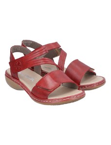 Komfortní, sportovní letní sandály Rieker 65964-35 červená červená