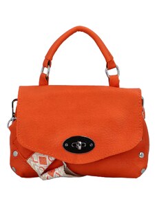 MaxFly Módní dámská koženková kabelka Calíope, oranžová