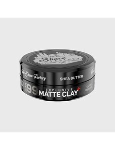 The Shave Factory Matte Clay Taper Deluxe matná hlína na vlasy s bambuckým máslem 150 ml