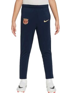 Dětské pleteninové kalhoty Nike FC Barcelona 23/24 Academy Pro modré