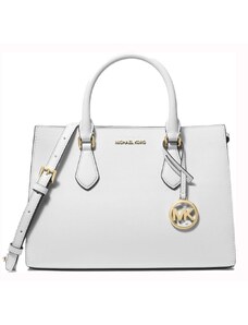 Michael Kors kabelka Sheila medium vegan leather white bílá