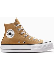 BOTY CONVERSE CT ALL STAR LIFT PLATFORM - hnědá -