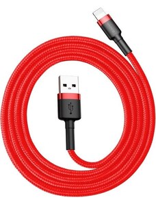 Baseus Cafule USB Lightning kabel 2,4A 0,5m - červený