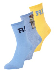 Polo Ralph Lauren Ponožky marine modrá / světlemodrá / modrý melír / žlutá