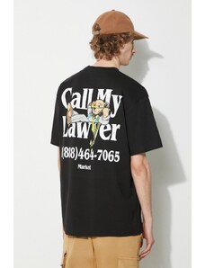 Bavlněné tričko Market Better Call Bear T-Shirt černá barva, s potiskem, 399001784