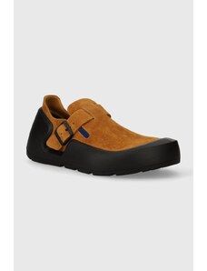 Kožené polobotky Birkenstock Reykjavik pánské, hnědá barva, 1027340