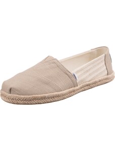 TOMS Espadrilky tmavě béžová / přírodní bílá