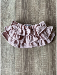 Baby Powder Handmade Mušelínová sukně s volánky růžová 56 růžová
