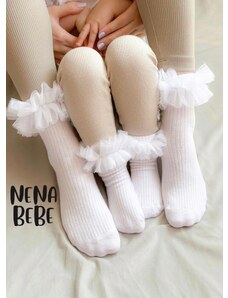 Nena Bebe Tutu ponožky bílé 00 (0-6 měsíců) bílá