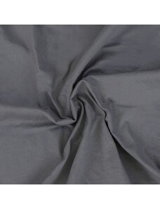 Kvalitex Luxusní bavlněné JERSEY prostěradlo s lycrou 180x200 cm - tmavě šedá