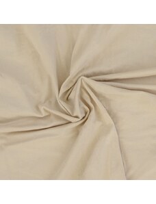 Kvalitex Luxusní bavlněné JERSEY prostěradlo s lycrou 220x200 cm - světle béžová