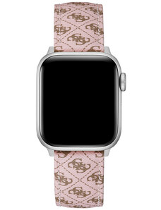 Guess Kožený řemínek pro Apple Watch (38 - 41 mm) - Pink CS2009S2