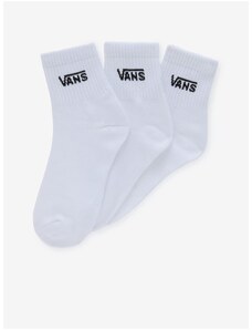 Sada tří párů dámských ponožek v bílé barvě VANS Classic Half Crew - Dámské