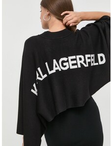 Svetr Karl Lagerfeld dámský, černá barva, lehký