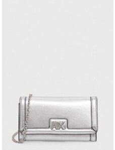 Kabelka Armani Exchange stříbrná barva, 948564 4R701