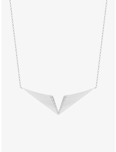 Preciosa náhrdelník Gemini z chir. oceli, kubická zirkonie, bílý