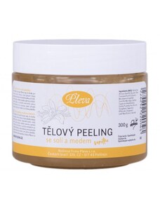 Pleva Tělový peeling se solí a medem s vůní vanilky, 300 g