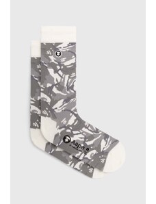 Ponožky AAPE Basic Camo pánské, bílá barva, ASO4293