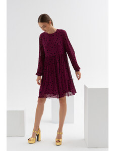 Monnari Šaty Dívčí šaty z průhledné tkaniny Multi Purple