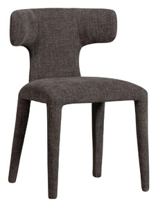 Hoorns Tmavě šedá čalouněná jídelní židle Miter