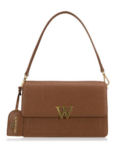 Dámská kožená kabelka s písmenem "W" Wittchen, hnědá, přírodní kůže