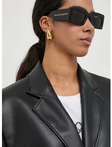 Sluneční brýle Alexander McQueen dámské, černá barva, AM0433S