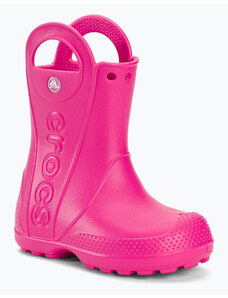 Dětské holínky Crocs Handle Rain Boot Kids candy pink