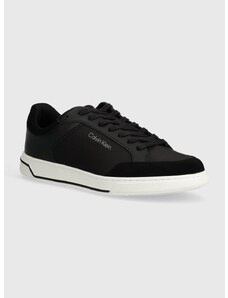 Sneakers boty Calvin Klein LOW TOP LACE UP MIX černá barva, HM0HM01395