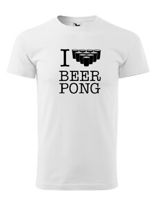 Fenomeno Pánské tričko - I love beerpong - bílé