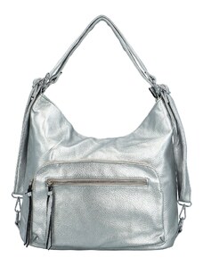 Firenze Trendy dámský kabelko-batoh Wilhelda, stříbrná