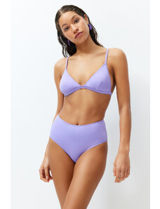 Trendyol Lilac High Waist Hipster Bikini Bottom