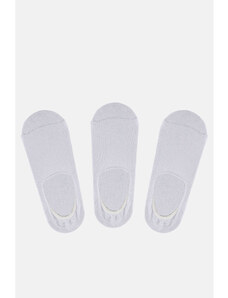 Avva Men's White 3-packs Flat Shoes with Socks