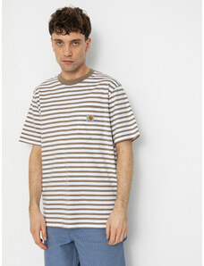 Carhartt WIP Seidler Pocket (seidler stripe/branch/white)hnědá