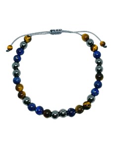 Pánský náramek Hematite/Lapis/Tygří oko Mou Jewel