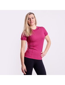 PROGRESS Dámské sportovní funkční tričko MS NKRZ vínové/růžové
