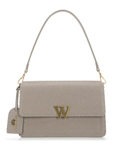 Dámská kožená kabelka s písmenem "W" Wittchen, béžovo-zlatá, přírodní kůže