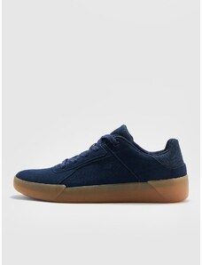 4F Pánské kožené boty lifestyle sneakers OAK - tmavě modré
