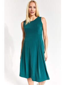armonika Women's Emerald Sleeveless Midi Dress