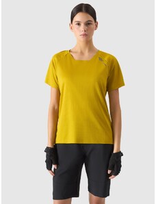 4F Dámské rychleschnoucí cyklistické tričko - žluté