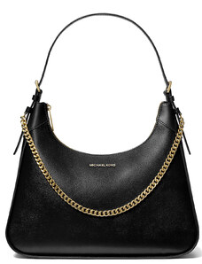 Michael Kors Wilma Large Leather Shoulder Bag Black