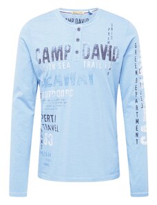 CAMP DAVID Tričko kouřově modrá / černá / bílá