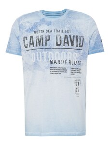 CAMP DAVID Tričko 'North Sea Trail' modrá / světlemodrá / černá