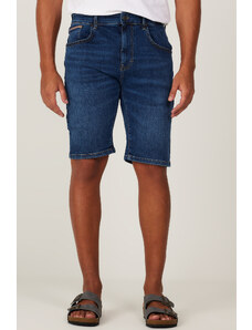 AC&Co / Altınyıldız Classics Men's Blue Slim Fit Slim Fit Cotton Flexible Denim Shorts