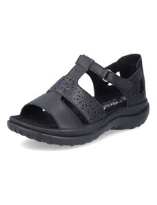 Dámské sandály RIEKER 64865-01 BLACK F/S4 černá